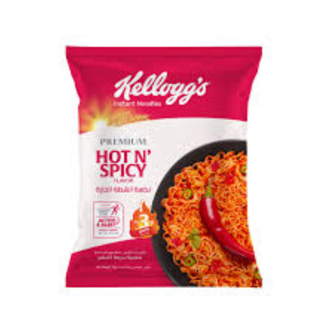 KELLOGGS PREMIUM HOT N SPICY NOODLES 75G